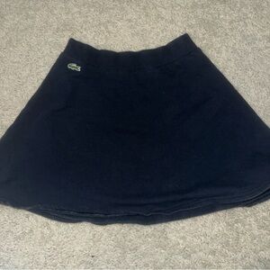 Lacoste Girls Blue Athletic Cotton Skirt Size 12 Elastic Waist